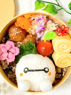 簡単キャラ弁☆ベイマックスおにぎり弁当-レシピのメイン写真