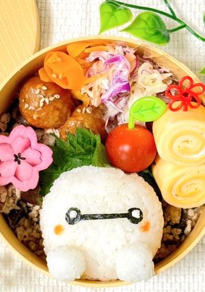 簡単キャラ弁☆ベイマックスおにぎり弁当-レシピのメイン写真