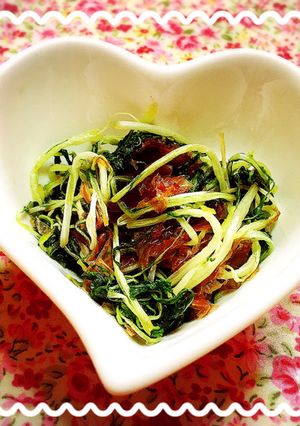 お弁当に冷凍保存も♡水菜のおかか炒め-レシピのメイン写真