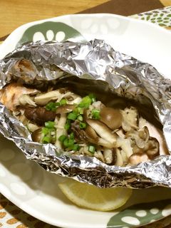 鮭ときのこのホイル焼き♪-レシピのメイン写真