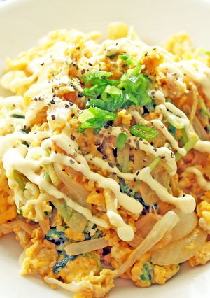 お手軽♪豆苗＆たまごの炒めもの-レシピのメイン写真