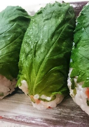しそ♪しらす♪梅のミニスティックおにぎり-レシピのメイン写真