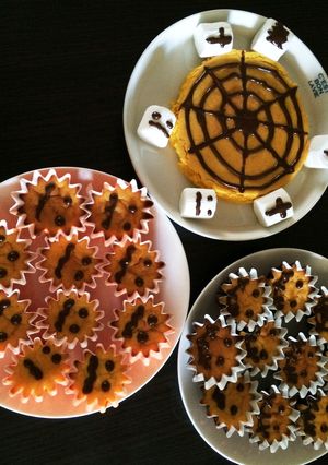 ハロウィン☆かぼちゃのチーズケーキ-レシピのメイン写真