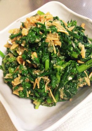 春菊のなめ茸おろし和え-レシピのメイン写真