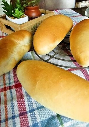 HBで簡単*もちふわ！我が家のコッペパン-レシピのメイン写真