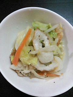 白湯炒め風(レンジ料理)-レシピのメイン写真