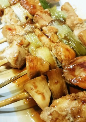 簡単☆むね肉で焼き鳥♪フライパンで！！-レシピのメイン写真