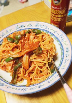 我が家のナポリタン-レシピのメイン写真