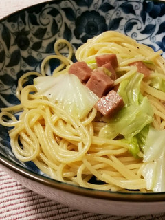 キャベツとスパムの和風パスタ-レシピのメイン写真