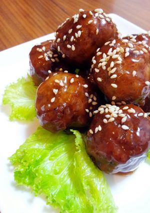 お弁当にも！お惣菜風♪肉団子の甘酢あん-レシピのメイン写真