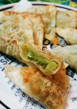 簡単★シュウマイの皮でアボ味噌チー！-レシピのメイン写真