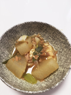 大根、ネギ、豆腐、ツナで作った煮物-レシピのメイン写真