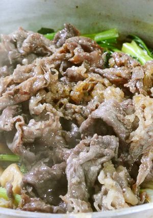 お肉ド～ンすき焼き-レシピのメイン写真