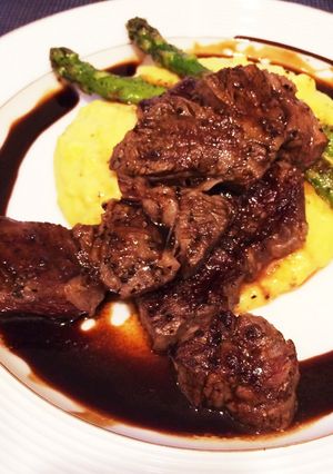 *バルサミコソースステーキ*-レシピのメイン写真