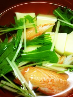 たまご豆腐とかにかまのスープ-レシピのメイン写真