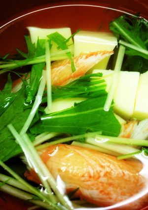 たまご豆腐とかにかまのスープ-レシピのメイン写真