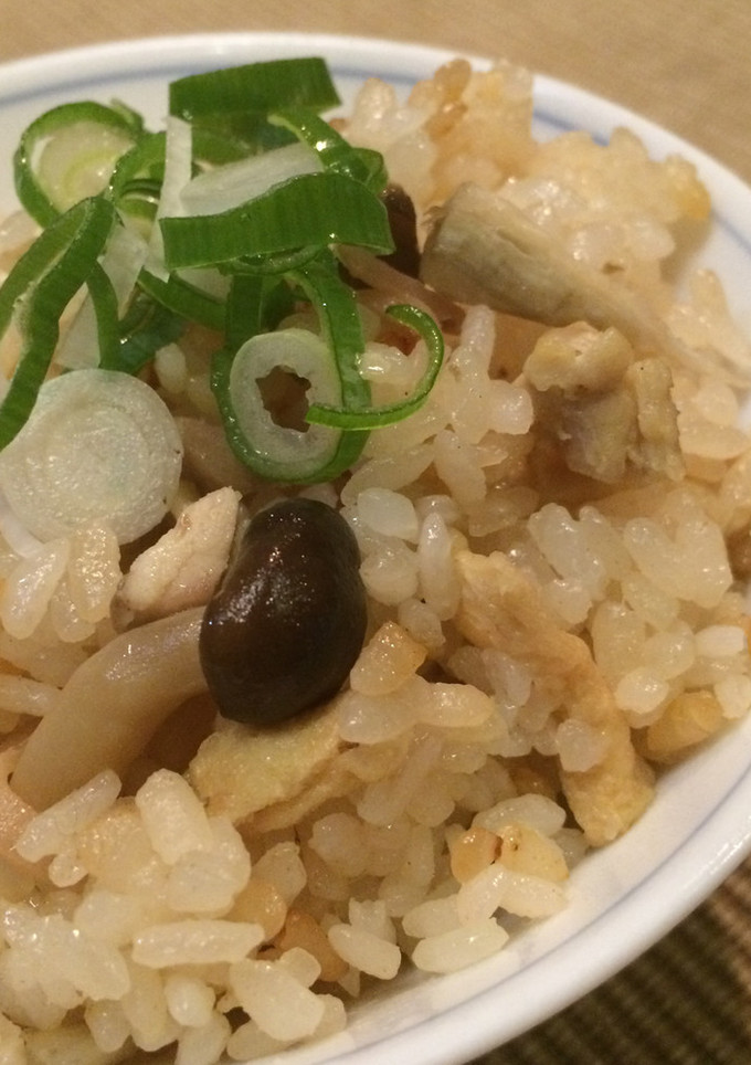 鶏・しめじ・ごぼう・人参 炊き込み御飯-レシピのメイン写真