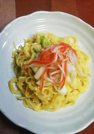 カニカマDEかに玉風ワンポットパスタ♪-レシピのメイン写真