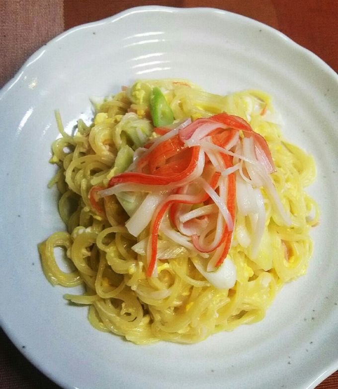 パスタ 8分カニカマレモンパスタ】 | 料理リレー レシピ集