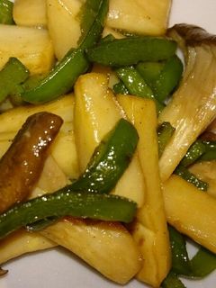 簡単☆エリンギとピーマンのバター醤油炒め-レシピのメイン写真