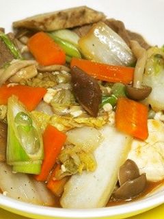 いろいろ野菜の味噌すき焼き-レシピのメイン写真