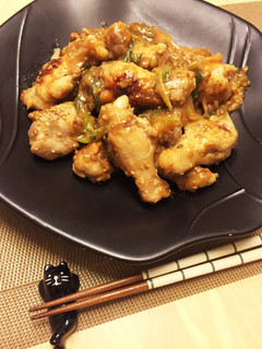 お酒に♫簡単☆鶏手羽元 ねぎの味噌焼き-レシピのメイン写真