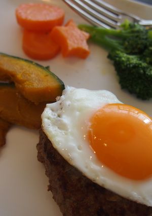 ☆ハンバーグと焼き野菜☆-レシピのメイン写真