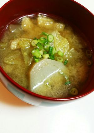 里芋と白菜のお味噌汁♪-レシピのメイン写真