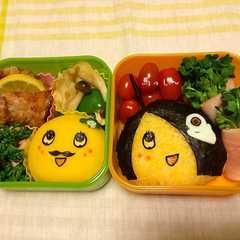 A picture of 鬼太郎ふなっしー弁当☆おやじ添え.