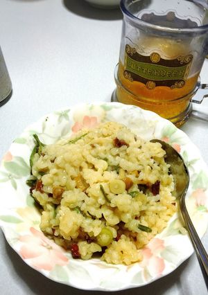 ハクメイとミコチの山菜リゾット-レシピのメイン写真
