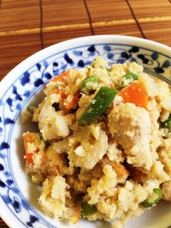 レンコンと鶏のササミ入りおからの炒め煮-レシピのメイン写真