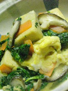 高野豆腐の卵とじ-レシピのメイン写真
