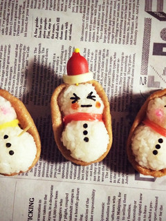 雪だるま ☃ いなり寿司-レシピのメイン写真