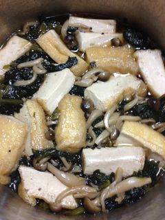 小松菜と厚揚げの煮物-レシピのメイン写真
