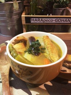 たっぷり野菜と手羽先のカレースープ。-レシピのメイン写真