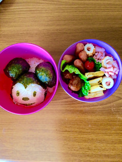 簡単♪キャラ弁♪ミッキーおにぎり♪-レシピのメイン写真