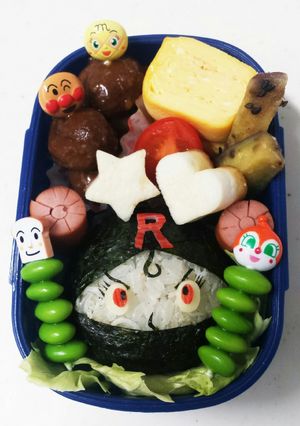キャラ弁♡ブラックロールパンナ-レシピのメイン写真
