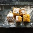 カボチャスープで、フレンチトースト