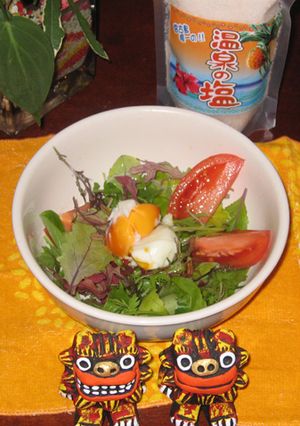 彩り★とろ～り半熟卵の健康野菜サラダ-レシピのメイン写真