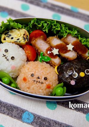 ハロウィン お弁当 幼稚園 キャラ弁♡-レシピのメイン写真