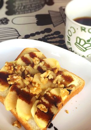 りんごとクリームチーズのトースト-レシピのメイン写真