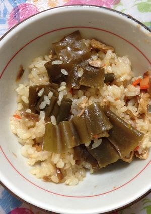 ファンケル発芽玄米の昆布炊き込みご飯-レシピのメイン写真