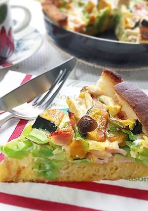 食パンで〜簡単ヘルシーキッシュ-レシピのメイン写真