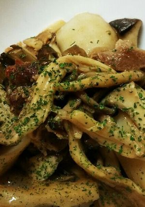 レンコンときのこのガーリックバター醤油-レシピのメイン写真