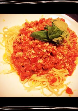 簡単ミートソーススパゲッティ-レシピのメイン写真