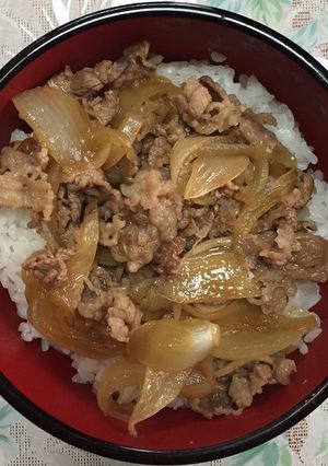 簡単ひとり牛丼-レシピのメイン写真