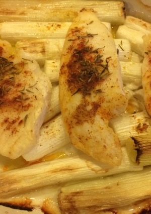 長ネギと白身魚のオーブン焼き-レシピのメイン写真