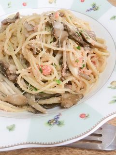 明太子とたっぷり舞茸の和風パスタ-レシピのメイン写真
