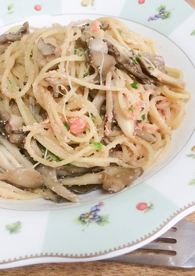 明太子とたっぷり舞茸の和風パスタ-レシピのメイン写真