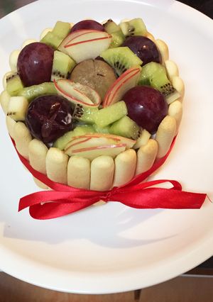 一歳の誕生日ケーキ♡-レシピのメイン写真